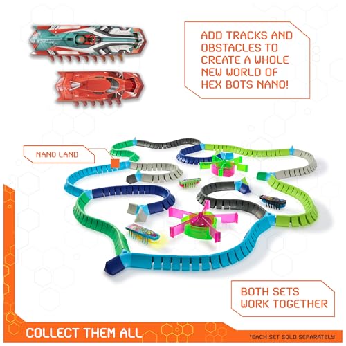 hex bots nanotopia sensory toys for kids amp cats with over 130 pieces amp 7 nano bots toy playsets amp mini robot toy for kids ages 3 amp up batteries included