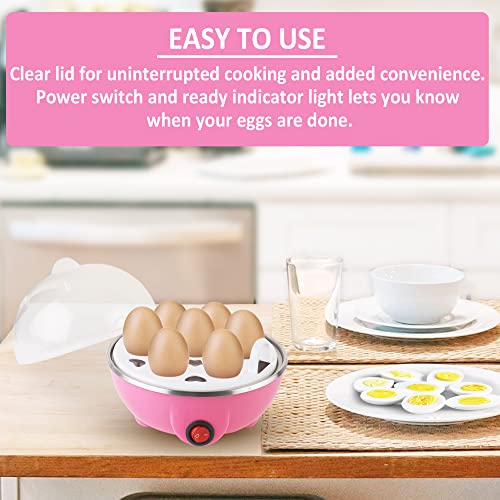 Image of Electric Egg Boiler | 3 Boiling Modes | Automatic Operation | Overheat Protection|75ml|Plastic|Multicolor