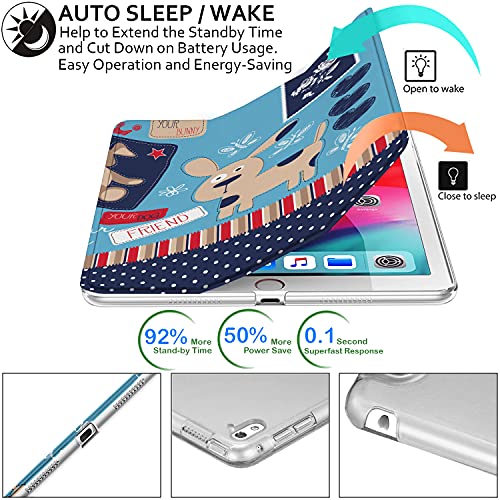 Image of DuraSafe Cases for iPad Pro 9.7 inch 2016 Case A1673 MLMP2HN /A MM172HN /A MLMN2HN /A MLMQ2HN /A A1674 A1675 MLMW2HN /A MLMX2HN /A MM192HN /A MLMV2HN /A MLN02HN /A MLMY2HN /A MLN12HN /A MM1A2HN /A - Puppy Friend