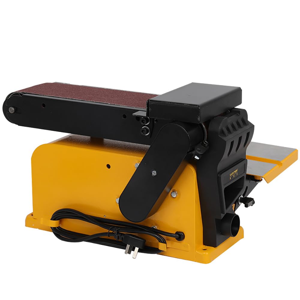 Levigatrice combinata a disco a nastro a velocità variabile da 4x6 pollici 750W con albero flessibile for levigatura di lucidatura di metalli in legno