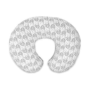 Boppy Nursing Pillow and Positioner—Original | Gray Cable Stitches | Breastfeeding, Bottle Feeding, Baby Support | With…