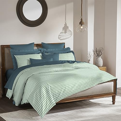 Image of myTrident Shades of Comfort King Bedsheet Sets,180 TC, 100% Cotton bedsheet for Double Bed, Nickle