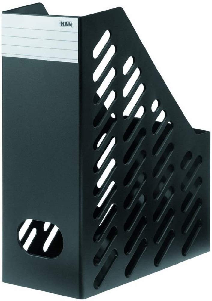 Han Klassik XXL 115 x 248 x 145/ 320mm C4 Size Magazine File with Label - Black โ image 1