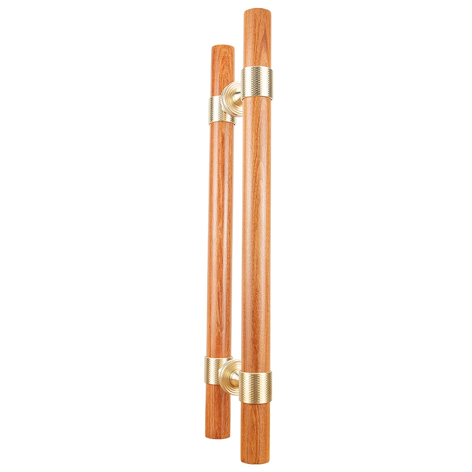 Poignée de porte vintage en bois double face pour portes coulissantes de grange de 120 cm