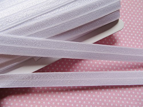 Sale Yycraft Thick Fold Over Elastic Stretch Foldover Foe Elastics For Hair Ties Headbands 20 Yards (White) #TOP1