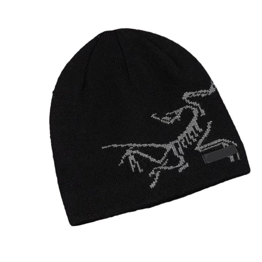 Dwzxl Unisex Black Beanie Hat Autumn And Winter Knitted Hats For Men And Women, Windproof Cycling Hats, Simple And Warm Beanie Boo(Black)