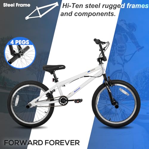 HILAND 20 inch Kids BMX Bicycle for Boys Girls Age 5-12