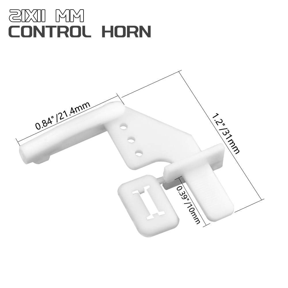 10 pezzi in acciaio 1,2 x 260 mm + 10 clacson in nylon micro controllo 20 x 11 mm 4 fori per RC aereo fai da te