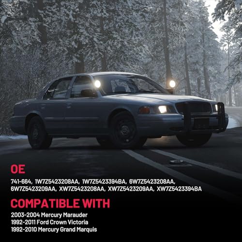 Image of BDFHYK 741-664 Power Window Regulator with Motor Front Left for 1992-2011 Crown Victoria 1992-2010 Mercury Grand Marquis 2003-2004 Mercury Marauder 2005 2006 2007 2008 2009 2010 2011