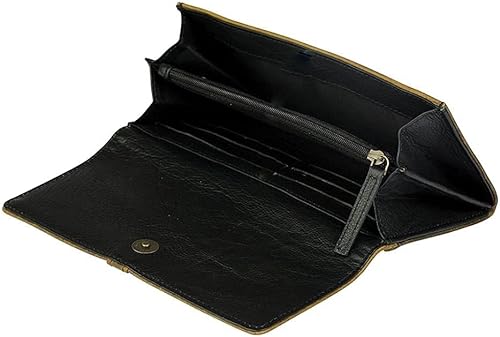 Vista 3 de Myra Bag Billeteras vintage para mujer Bolso de mano de cuero genuino estilo occidental con ranuras para dinero en efectivo y tarjetas, regalos
