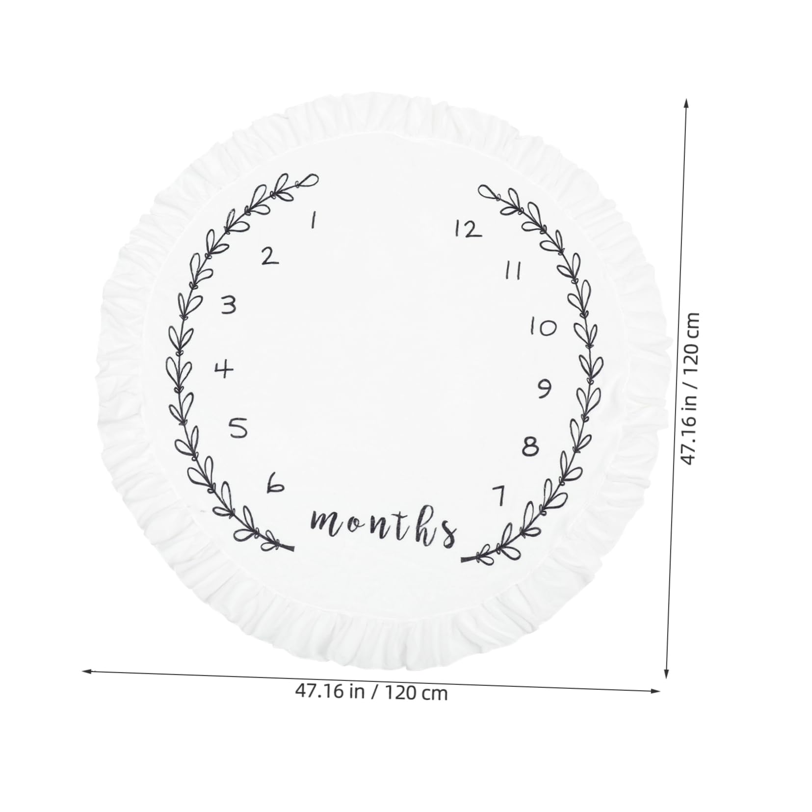 BESTonZON Photo Background Blanket Baby Receiving Blanket Months Signs Muslin Blanket for Boys Girls