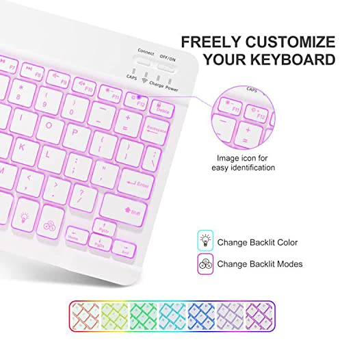 Oyeeice Ipad 9Th Generation Case With Keyboard-10.2 Inch 2021,Detachable Bt Keyboard With Magnetic Protective Cover For 8Th/7Th Gen (2020/2019), Ipad Air 3Rd Gen 10.5" With Pencil Holder(Pink) #TOP4