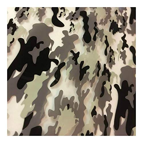 Hydro Dipping Film - Army Camo Grey 2 - Printing Film - High Resolution Graphics-Used for Guns, Yeti Cups, Auto Parts, and Many More-Easy to Use -Requires Hydro Activator (Square Meter)