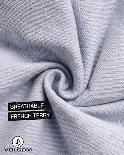 Image of Volcom Boys' Activewear Set - 2 Piece French Terry Pullover Hoodie Sweatshirt and Active Sweat Shorts for Boys (18M-7)