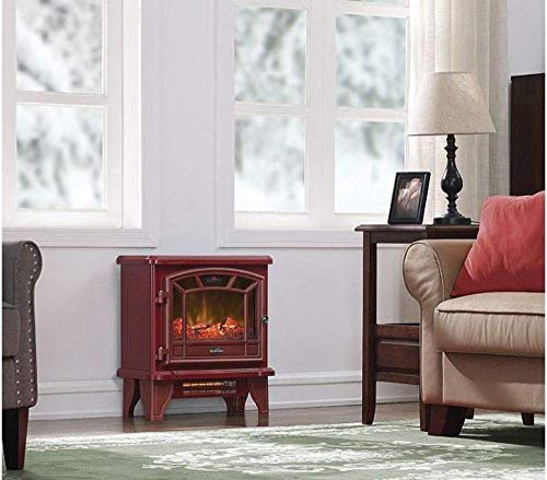 Duraflame Electric Freestanding Infrared Quartz Fireplace Stove, Red