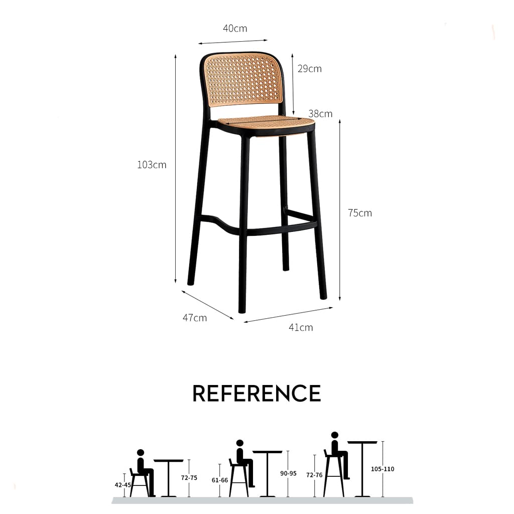 ダークブラウン バースツール スラットバック ダークブラウン