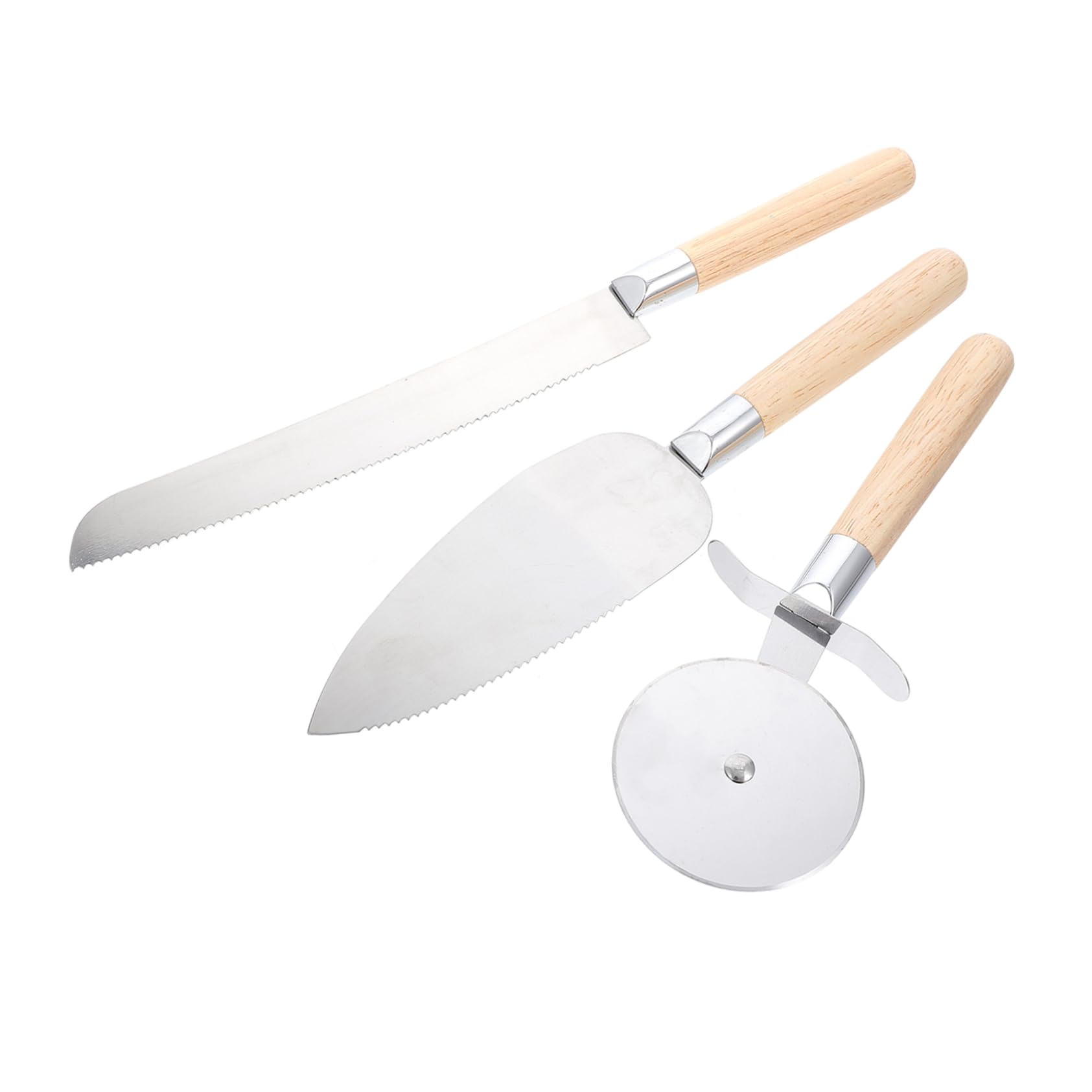 STOBAZA 1Set Stainless Steel Pizza Cutter Tools Professional Pizza Slicer with Ergonomic Handle Versatile for and Bread Non Stick Baking Supplies for Home Use