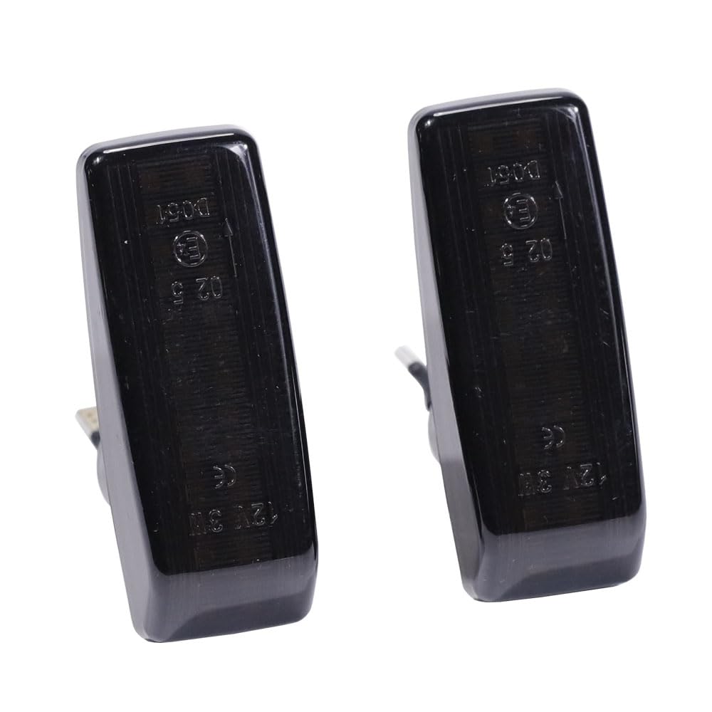 Led Dynamic Turn Signal Side Marker Light For Mercedes-B-enz C E S SL CLASS W201 190 W202 W124 W140 R129 (black)