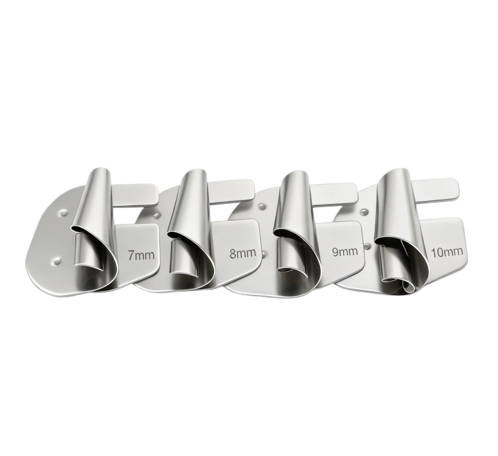 4/8Pcs Rolled Hemmer Foot Set 3-10mm Pull Tube Spiral Edge Roller Presser Feet for Sewing Machine Tools Accessories(4Pcs 7-10mm)