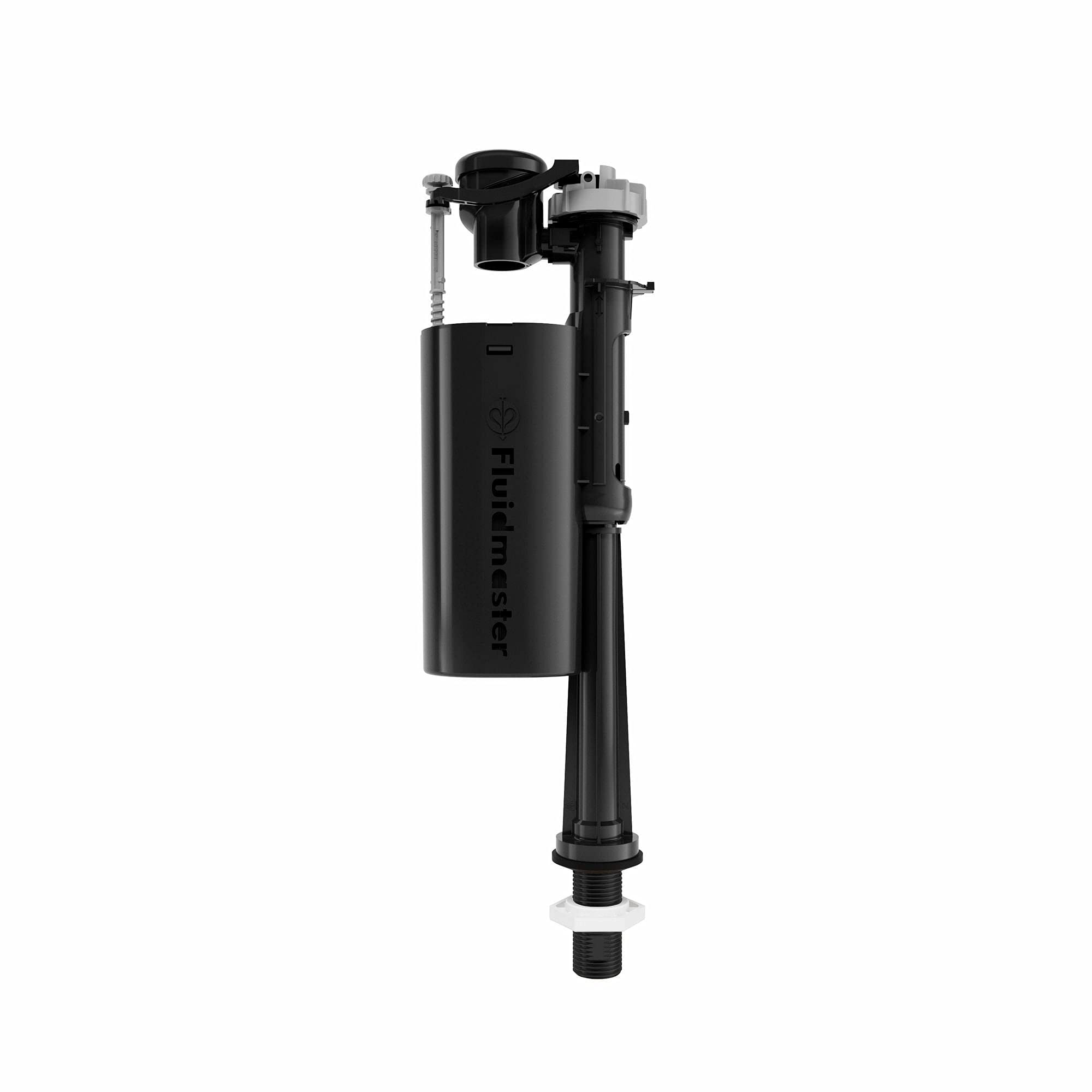 Fluidmaster Black Airgap 6000 Series Fill Valve Non Delay 1/2" Plastic Shank Bottom Entry