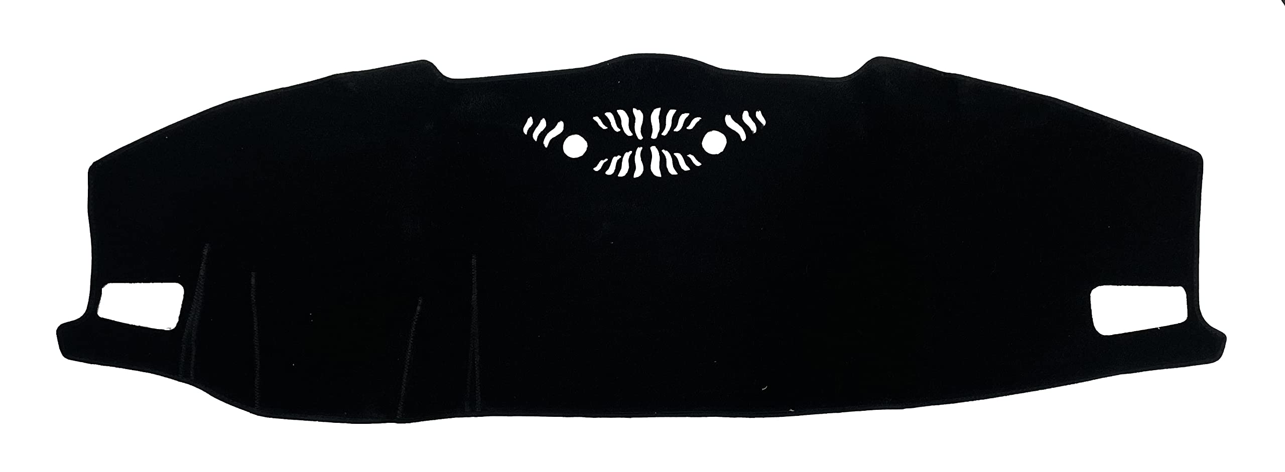 AutofitPro Custom Fit Dashboard Black Center Console Cover Dash Mat Protector Sunshield Cover Compatible with 2021 2022 2023 Jeep Grand Cherokee L