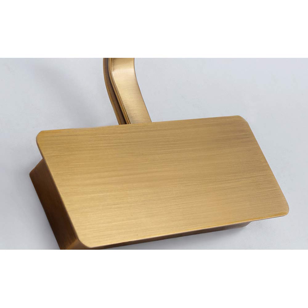 NIUYAO Wall Light Antique Brass Arc Arm Wall Sconces Long Acrylic Linear Picture Light in Gold Gallery Artwork Adjustable Light -50cm Warm Light