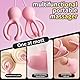 LYAMais 2 IN 1 Elektrische Bruststimulatoren 18+20 Frequenz starke Vibration Mit Klitorisstimulation Sexspielzeug für Frauen SM Nippel Klemme Vibrator Nippel Spielzeug Vibrator Brustmassagegerät(A)