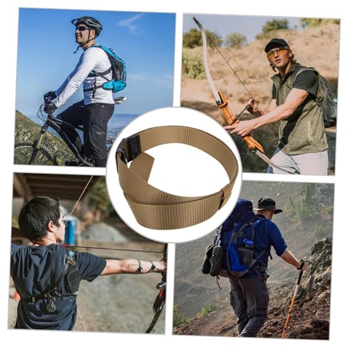 Yardwe Nylon Belt for Men Automatic Buckle Grey Belt for Outdoor Sports and Jeans3