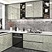 Green Marble Contact Paper for Countertops Waterproof Granite Peel and Stick Wallpaper Decorative Vinyl Contact Paper for Kitchen Cabinets Table Top Cyan Marble Wallpapers for Backsplash 15.8