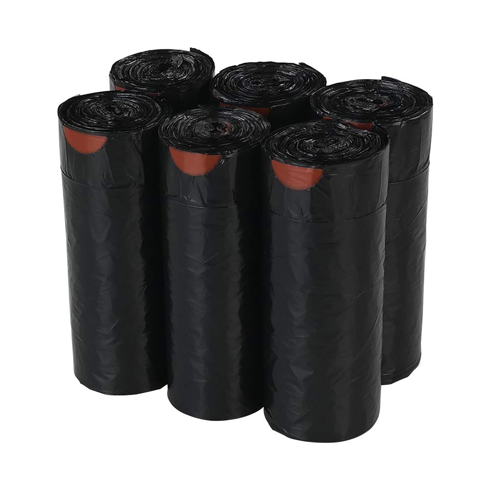 Callyne Black 210 Drawstring Bin Liners, 30 Liters Bin Bags