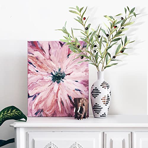 Melorca&Guilla Artificial Plants,3Pcs 39" Green Olive Faux Branches For Vase,Artificial Plants For Shop Garden Office Home Décor (3, Green Olives) #TOP2