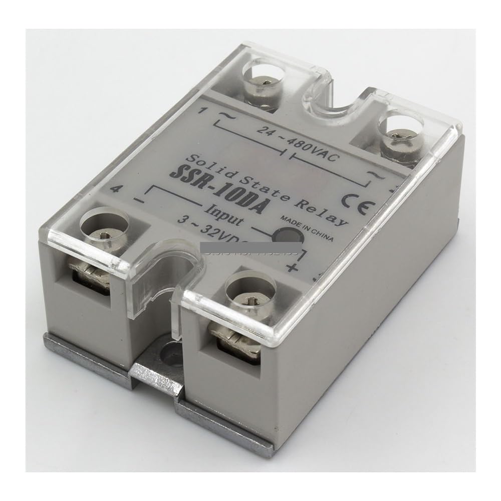 YLQUXEUV SSR-10DA single phase DC to AC 10A 480V solid state relay 10DA SSR