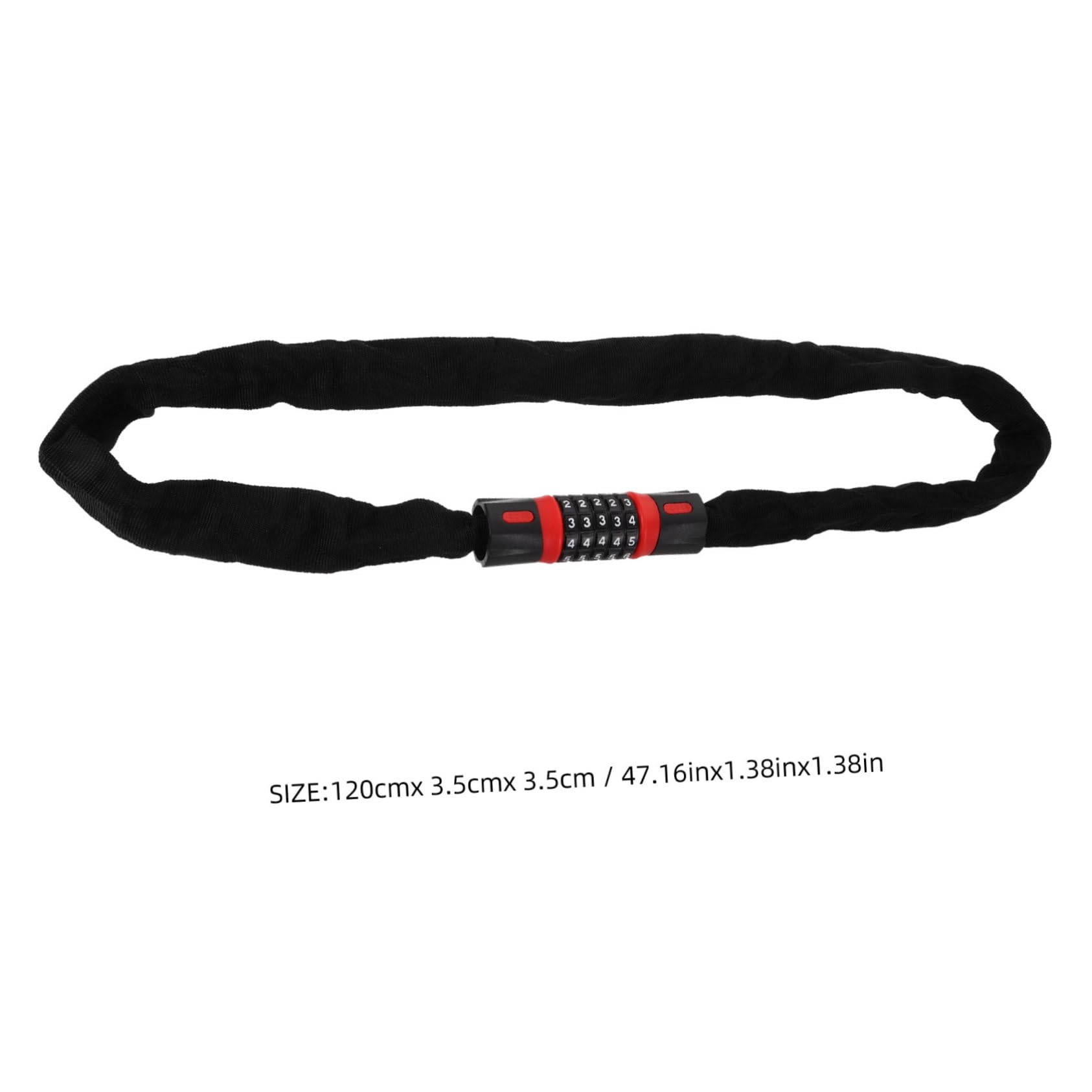 Toyvian Heavy Duty Chain Lock -Theft Password Lock Keys for Mountain Bike Electric Bike Motorcycle Security Versatile and Convenient Locking