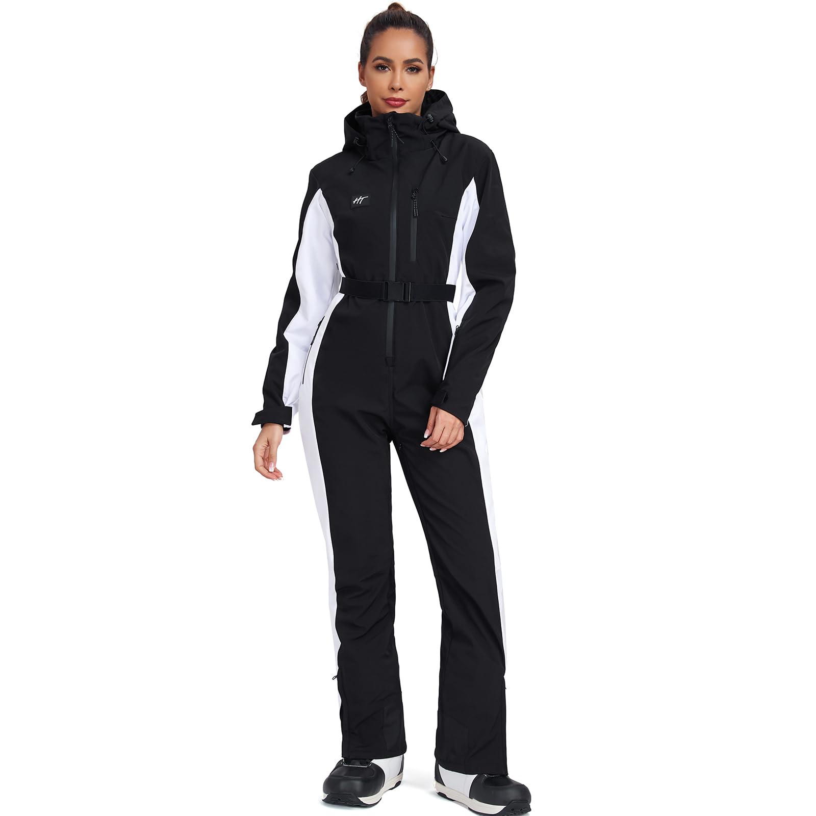 YEEFINEWomen's Ski Suit One Piece Jumpsuits Snowsuits Waterproof Winter Snow Snowboarding Suits