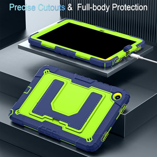 Image of for Galaxy Tab A11+ /A9+ 11 Inch Samsung Galaxy A11 Plus Case,Heavy Duty Shockproof Rugged Protective Cover for Samsung A11 /A9 Plus Tablet Cases,Navy Green