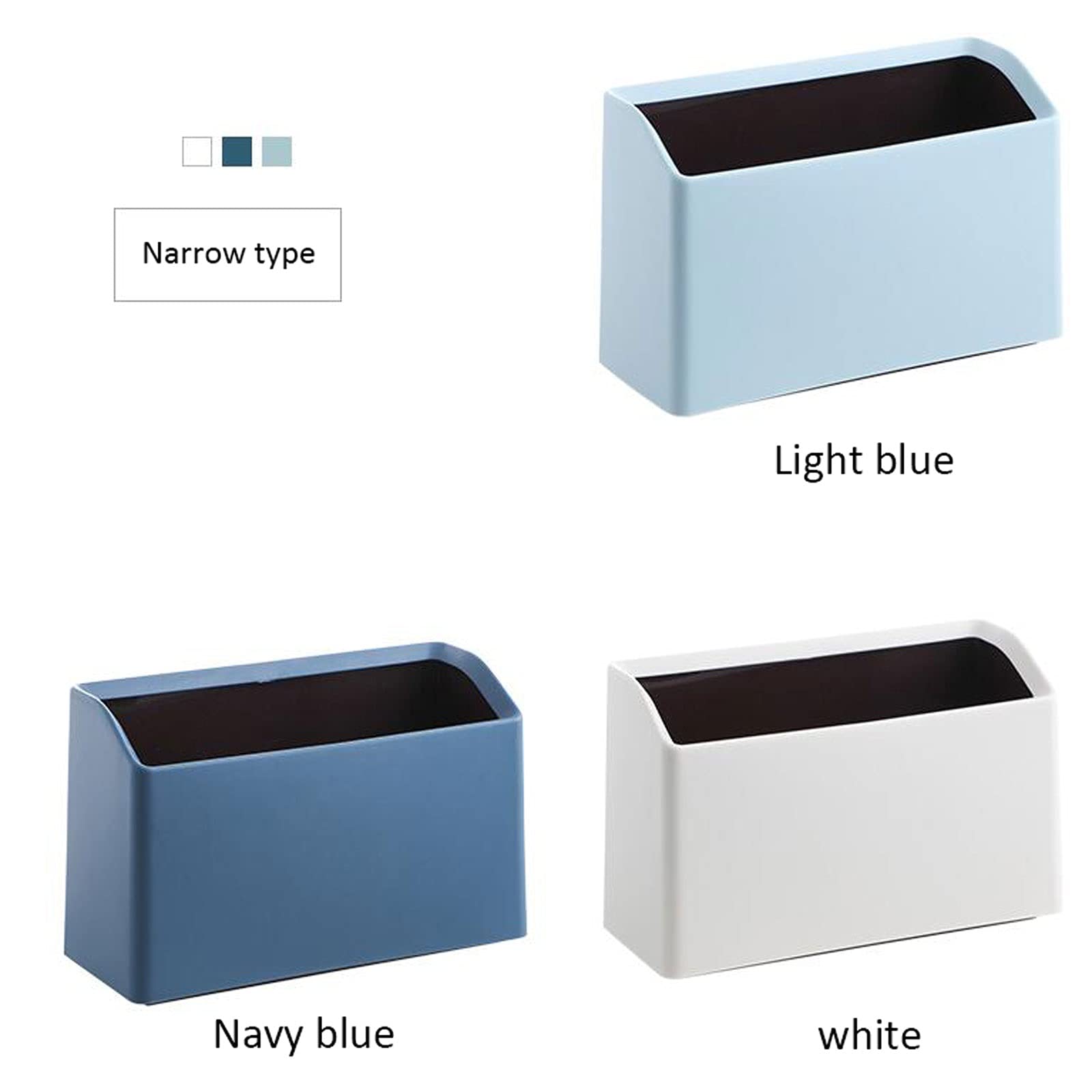 Mini-poubelle De Bureau Sans Couvercle - Design Compact 22x9x15 Cm - Pour Table, Comptoir, Salle De Bain