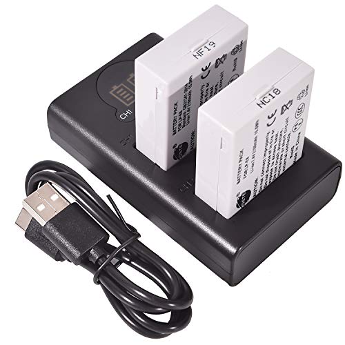 DSTE 2X LP E8 Repuesto Batería + Cargador USB Dual con Pantalla LCD Compatible para Canon EOS 550D,600D,650D,700D,Kiss X4,Kiss X5,Kiss X6i, Kiss X7i,Rebel T2i,T3i,T4i,T5i Digital Cámara