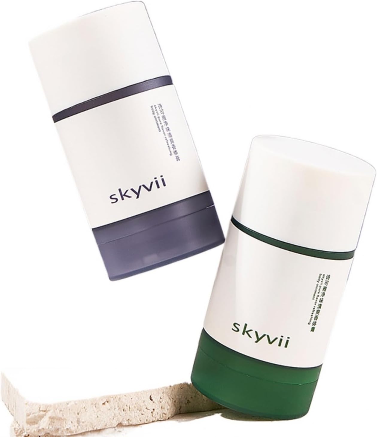 Maruomiki 2Pcs White Tea Ocean Solid Ointment-8 Hours Dry Non Sticky Portable Cologne Perfume Lasting Fragrance for Men and Women 30G/Piece