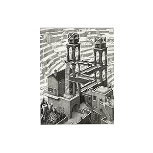 M.C Escher Poster En Prints Retro Esthetische Wall Art Beroemde M.C Escher Canvas Schilderij M.C Escher Foto’s Voor Woonkamer Decor 40x50cm Geen Frame
