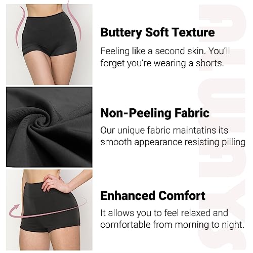 Always Women Workout Yoga Shorts - Premium Buttery Soft Solid Stretch Cheerleader Running Dance Volleyball Short Pants White M #TOP4