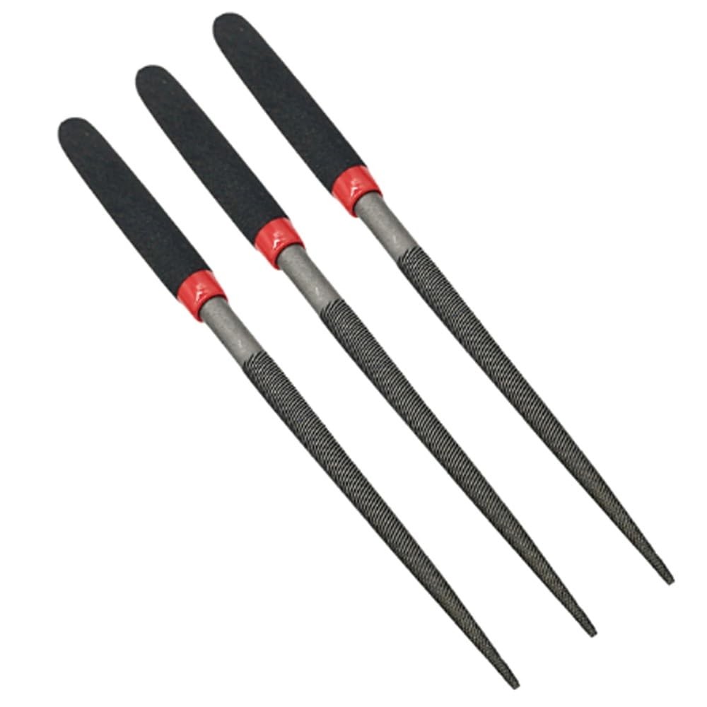 3PCS Mini Steel Files Needle File Flat for Stone Glass Metal Carving Craft Filing Woodworking Hand Tool(Round)