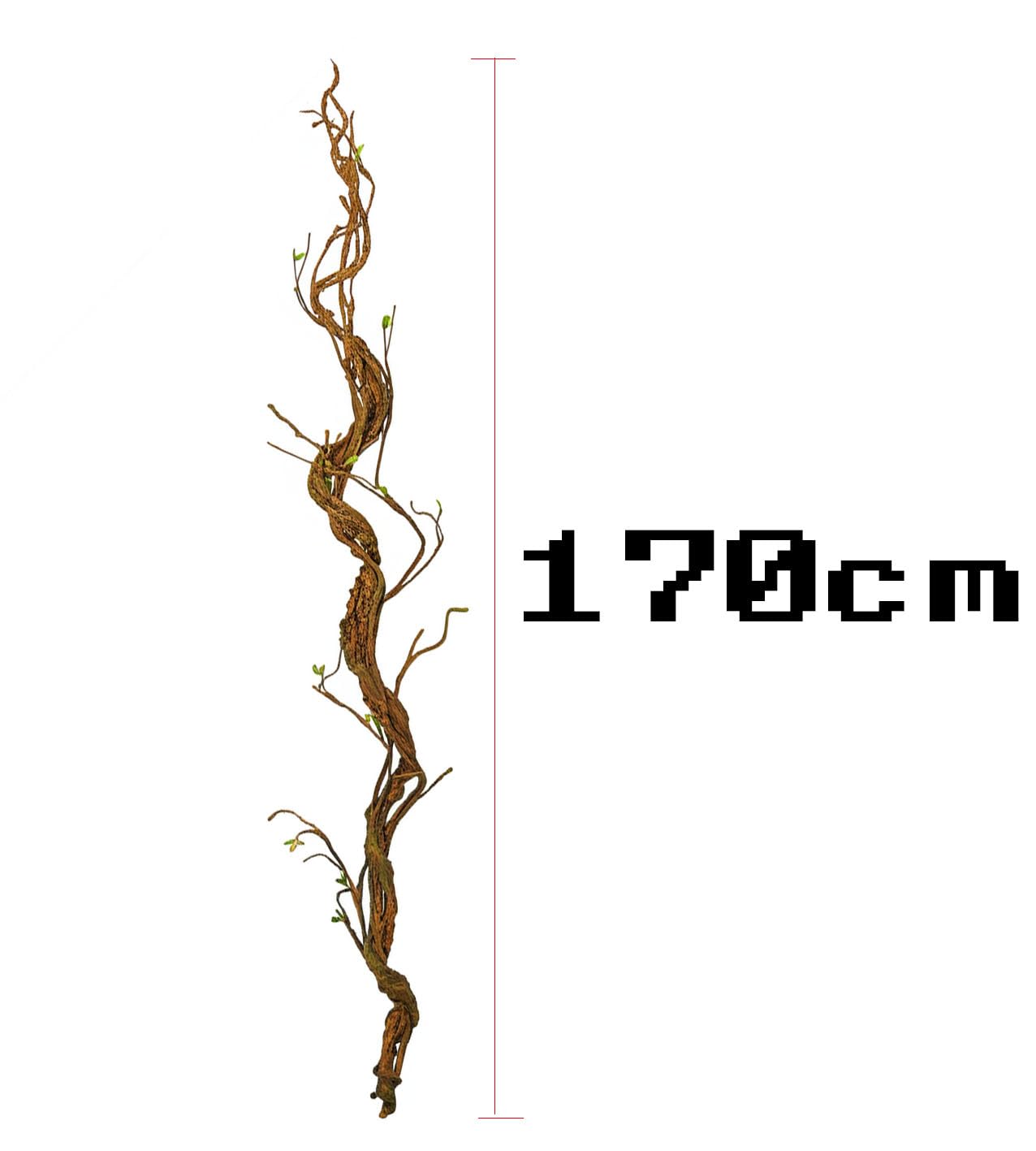 LGEGE Tronco de árbol de plantas artificiales, ratán de 170 cm de largo, vid de caña de liana para colgar en la pared, decoración para el hogar y la sala de estar