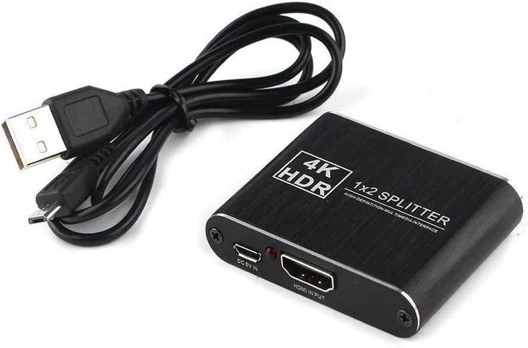 Easyday Easyday HDMI 1.4 1 in 2 Out 4K X 2K 1080p HDCP Stripper 1x2 Splitter Power Signal Amplifier