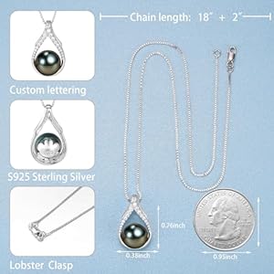 Gifts anniversary for wife women tahitian black pearl necklacesmothers day gifts for mom wife mom girlfriend her birthday day gifts christmas day gifts valentines day for her jewelry gifts  urban country home decor