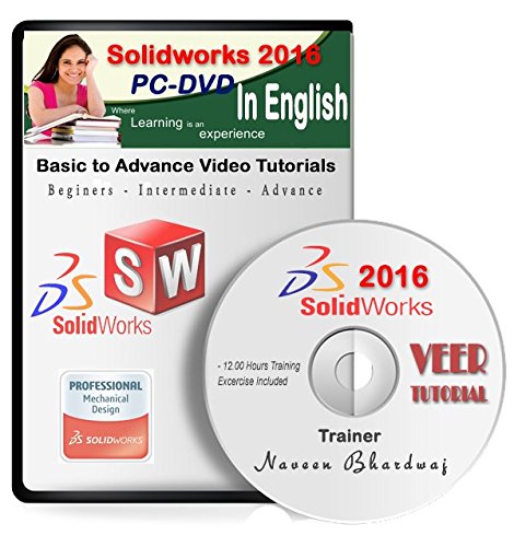 Veer Tutorial Solidworks 2016 Advance Video Training (1 DVD, 11 Hrs Training) in English