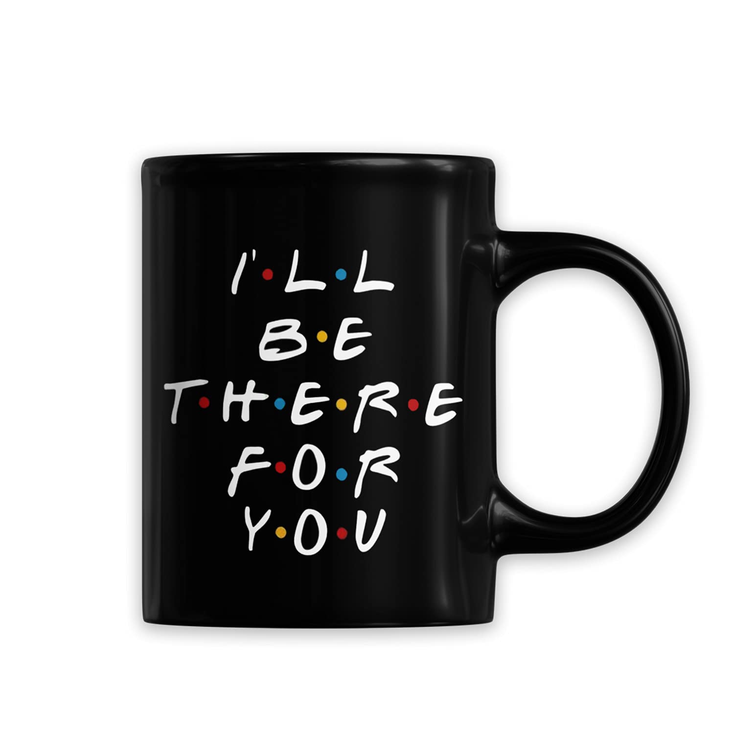 Printvaala - F.R.I.E.N.D.S Designer Printed Black Coffee Mug, for F.R.I.E.N.D.S TV Series fan's and Lovers