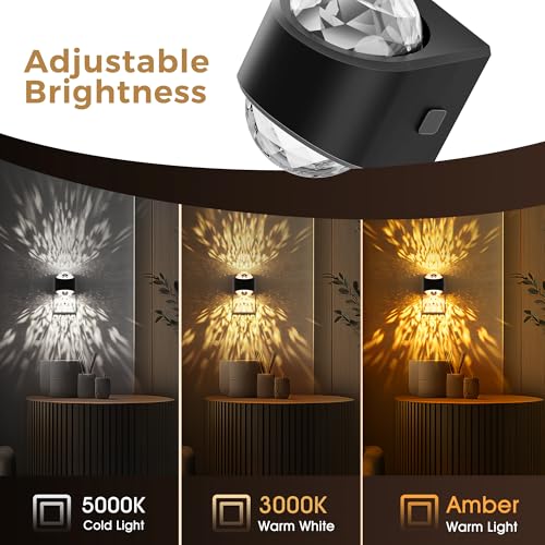 Image of L LOHAS LED Night Lights Plug into Wall, Projector Night Light with Dusk to Dawn Sensor,1600K /3000K /5000K Adjustable, Nightlight for Kids Hallway Christmas Gift