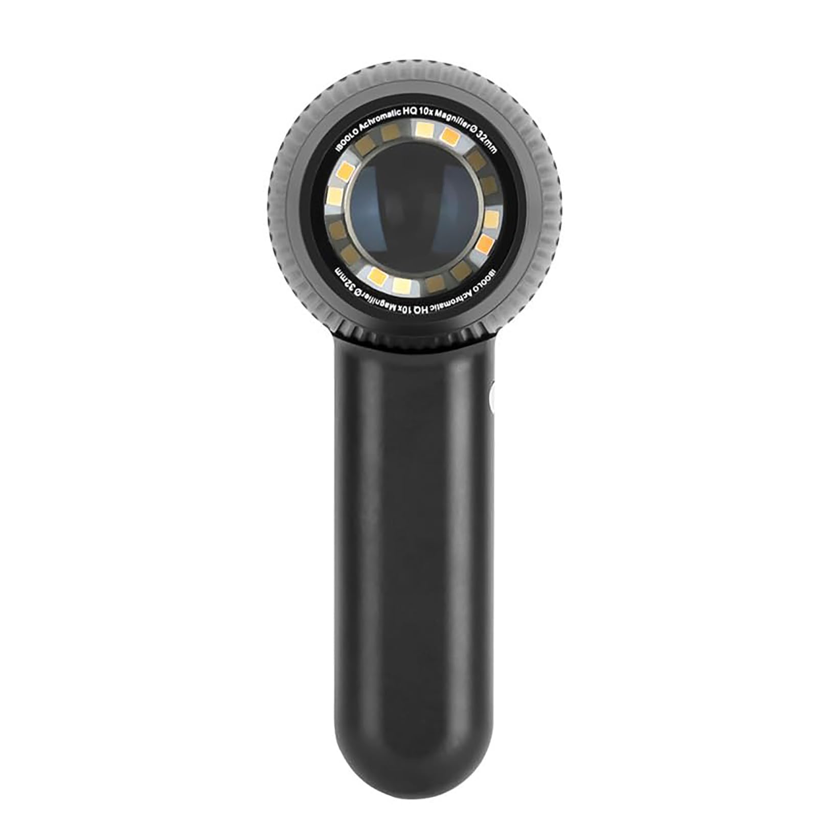 LED Dermatoscope, 10X High-Definition Handheld Dermatoscope, with 30Mm Lens Diameter, Level 3 Light Adjustable Focus, 0°/90° Polarized, Detachable Protect Glass, for Home Clinic