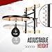 Yes4All 24 inches Adjustable Speed Bag Platform with Upgraded Speed Balls, Wall Mount Punching Bag Boxing Training Full Kit