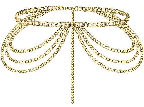 Adjustable Multi-Layer Waist Chain Belt for Women - Stylish and Versatile Accessory